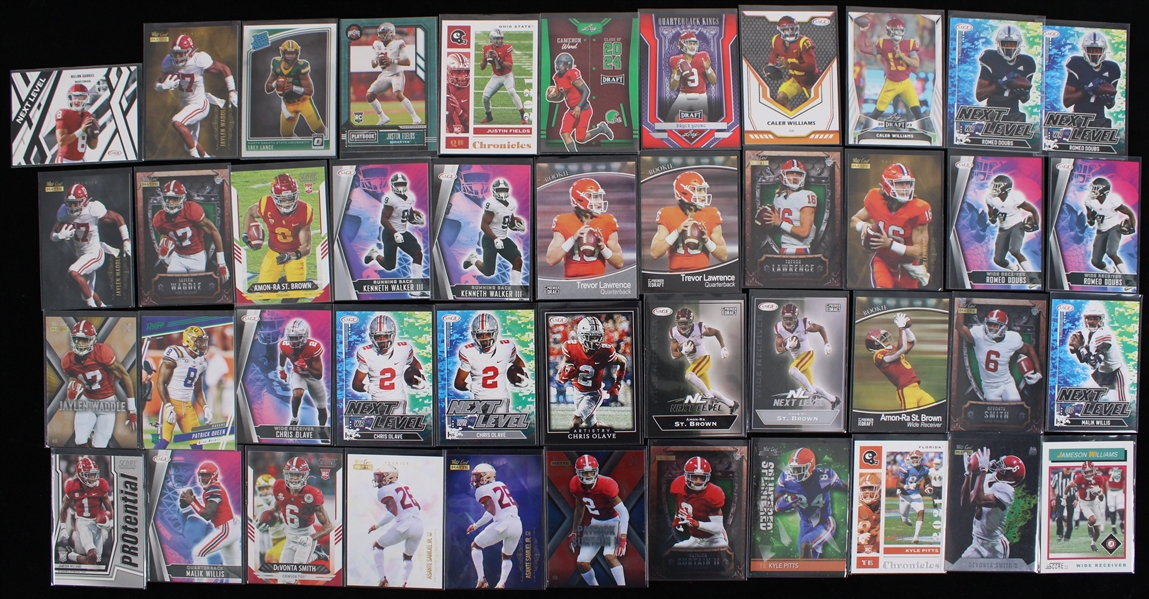 2020s NFL Rookie Cards w/ Caleb Williams, Bryce Young, Cam Ward & more (Lot of 44)
