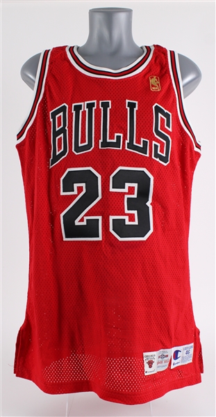1996-1997 Michael Jordan Chicago Bulls Champion Pro Cut Jersey 