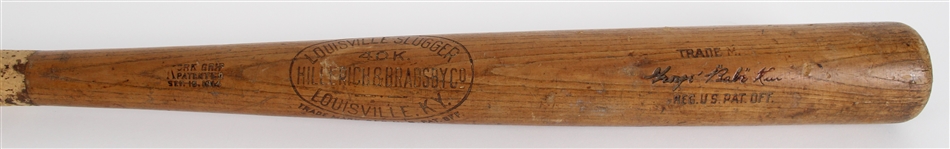 1918-21 circa George “Babe” Ruth 40K Hillerich & Bradsby Louisville Slugger Professional Model Bat (MEARS LOA)