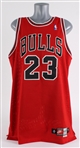 1997-1998 Last Dance Michael Jordan Chicago Bulls Game Issued Road Jersey (MEARS A5)