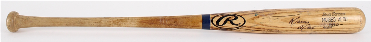 **LIVE MONDAY** Moses Alou Signed Bat (JSA)