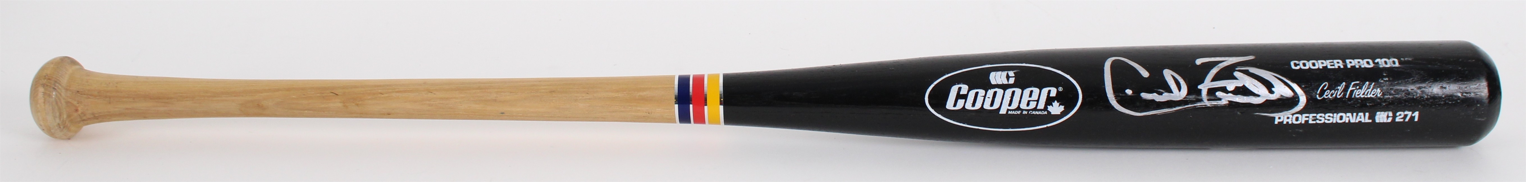 **LIVE MONDAY** Cecil Fielder Signed Bat (JSA)