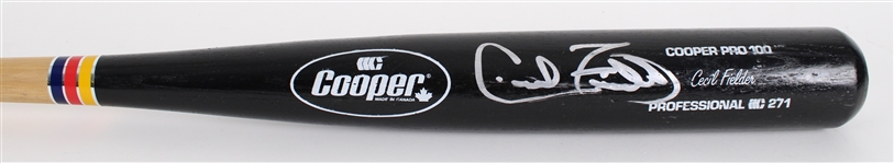 **LIVE MONDAY** Cecil Fielder Signed Bat (JSA)