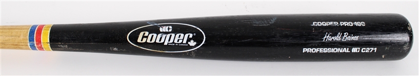 1997 Harold Baines Baltimore Orioles Cooper Professional Model Game Used Bat (MEARS LOA)