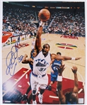 1985-2003 Karl Malone Utah Jazz Signed 16"x20" Photo (JSA)