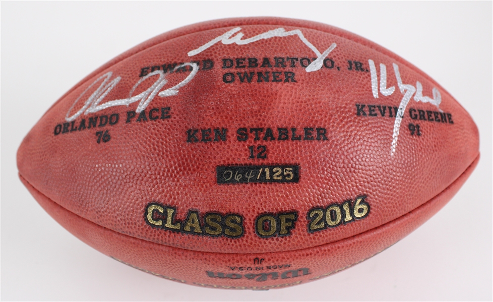 2016 Brett Favre, Tony Dungy & more Signed HOF Football (JSA)