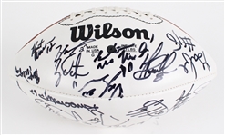 1994 Brett Favre, LeRoy Butler & more Green Bay Packers Multi Signed Football (JSA) 
