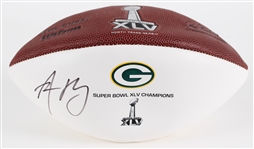 2011 Aaron Rodgers Green Bay Packers Super Bowl XLV Signed Football (JSA) 