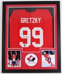 1978-1999 Wayne Gretzky Team Canada Signed 35"x44" Framed Jersey (Gretzky Hologram) 