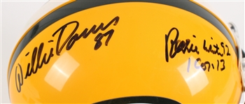 1997 Willie Davis & Reggie White Green Bay Packers Signed Helmet (JSA) 