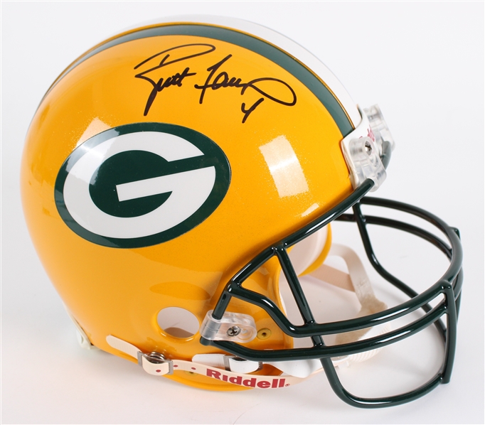 1992-2007 Brett Favre Green Bay Packers Signed Helmet (JSA)