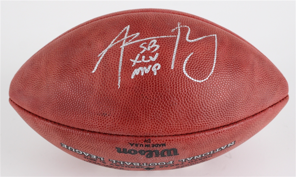 2011 Aaron Rodgers Green Bay Packers Signed Super Bowl XLV Football (JSA) 