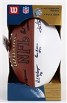 1970s Rich McGeorge, Ken Ellis, Jim Carter Green Bay Packers Signed Football (JSA)