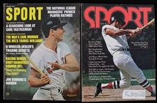 1968-71 Carl Yastrzemski Boston Red Sox Sport Magazines (Lot of 2)