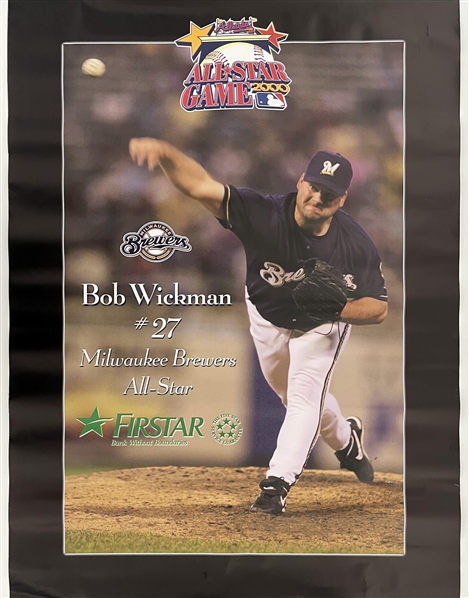 2000 Bob Wickman Milwaukee Brewers 22"x30" Poster