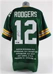 2005-22 Aaron Rodgers Green Bay Packers Signed Jersey (JSA) 