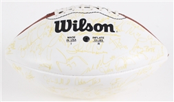 1996 Reggie White, Brett Favre & more Green Bay Packers Super Bowl XXXI Multi Signed Football (JSA)
