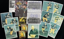 1960s-70s Green Bay Packers Signed 8"x10" Photos, Press Guide & more (Lot of 28)