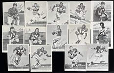 1960s-70s Green Bay Packers Signed 8x10 Photos, Press Guide & more (Lot of 28)