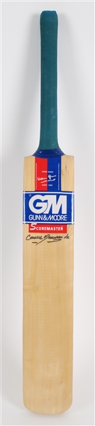 1970s-2000s Charles Marshall Jr Bermuda Signed Cricket Bat (JSA) 